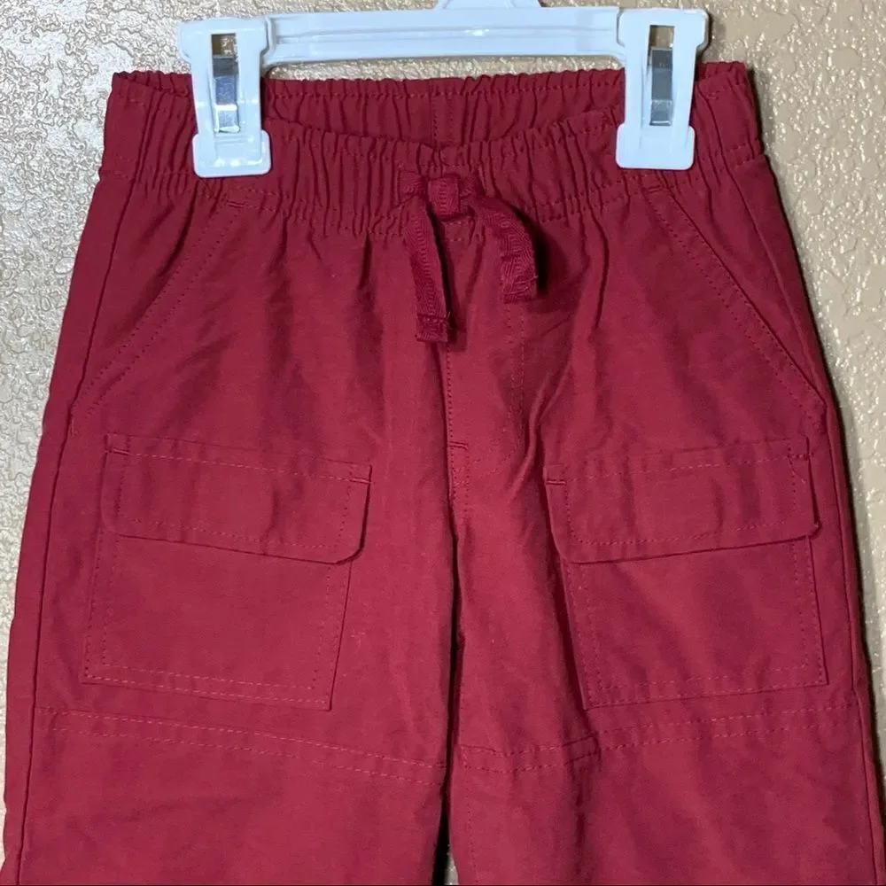 Gymboree toddler boy maroon joggers‎